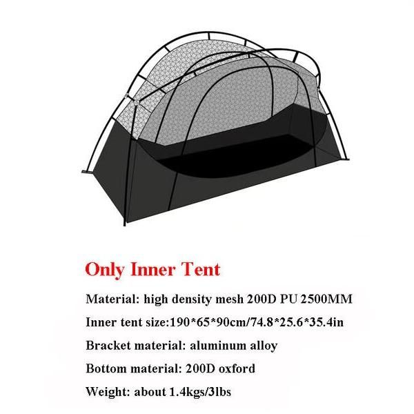 Black inner tent